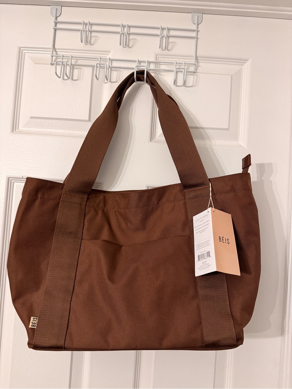 NWT BÉIS Canvas Tote Bag in Maple